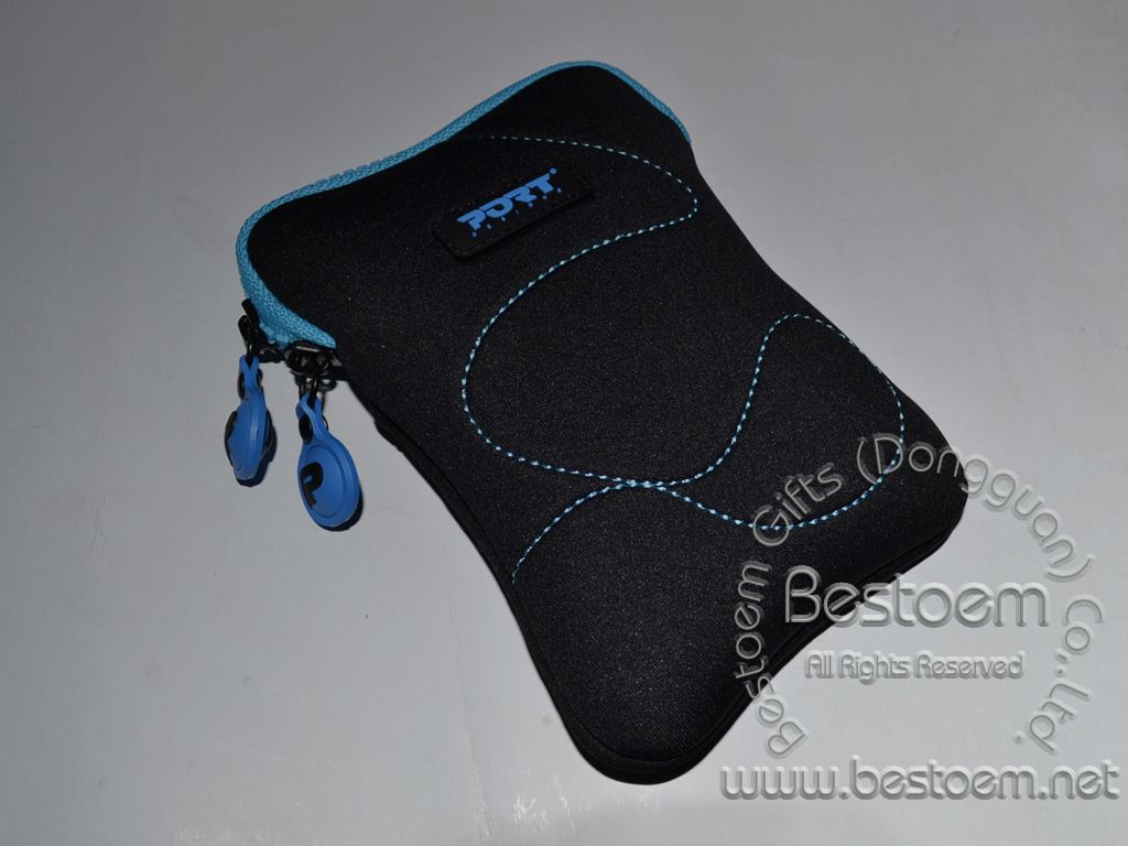 hard disk pouch with rubber plate logo