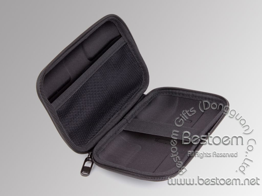 EVA hdd carrying case with heavy duty nylon zipper