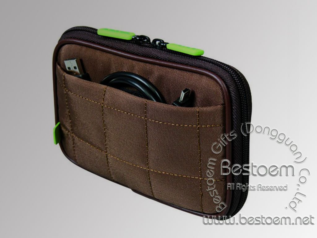 Canvas hdd bag fits 2.5 inches portable hdd