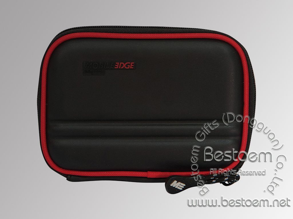 hard disk holder molded exterior with heavy duty zippers
