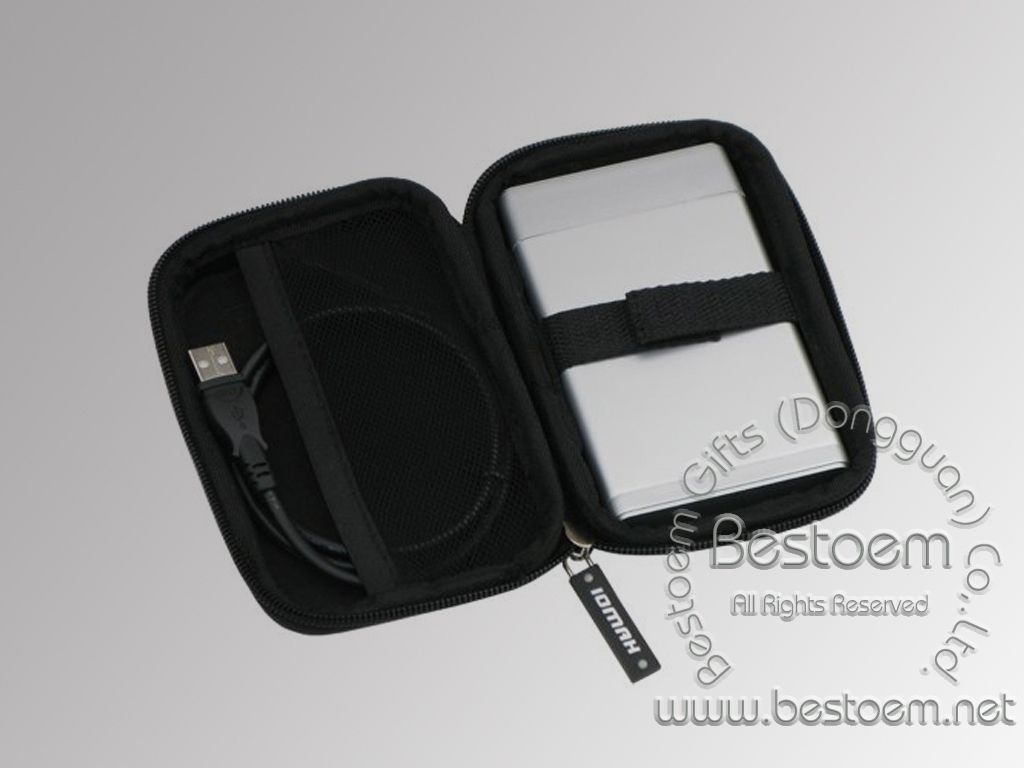 portable hard drive carry case with USB cable