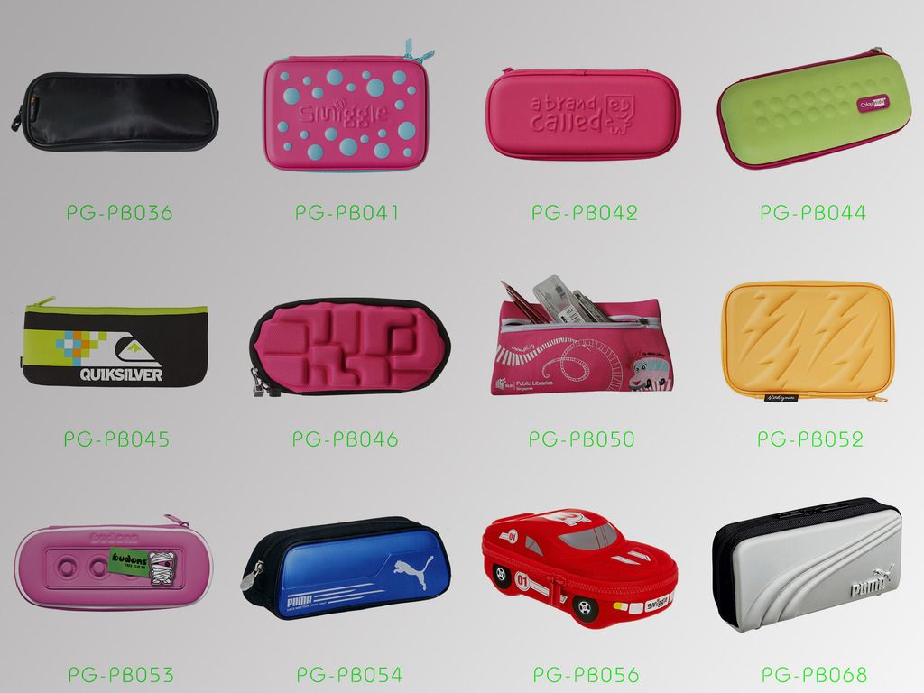 Neoprene pencil bags and cases styles selections