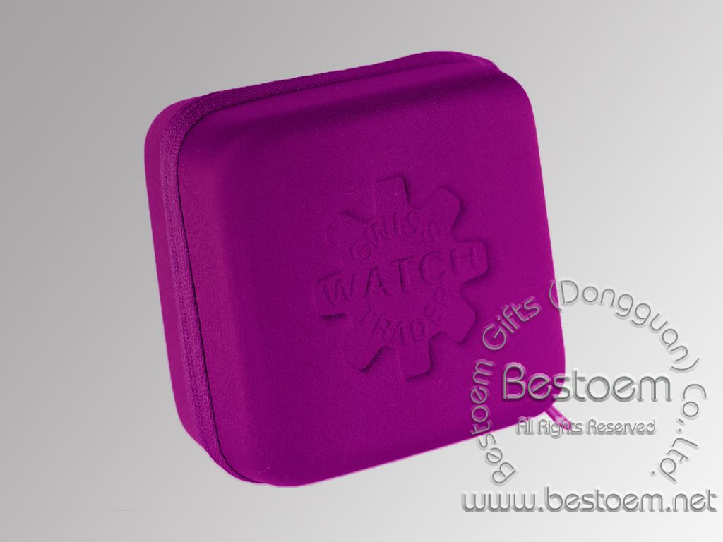 custom watch case in purple color