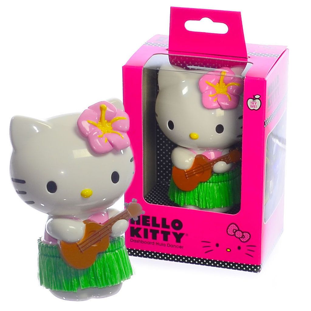 1 pc Hello Kitty Hawaiian Skirt Hula Dancer Auto Dashboard Ornament New