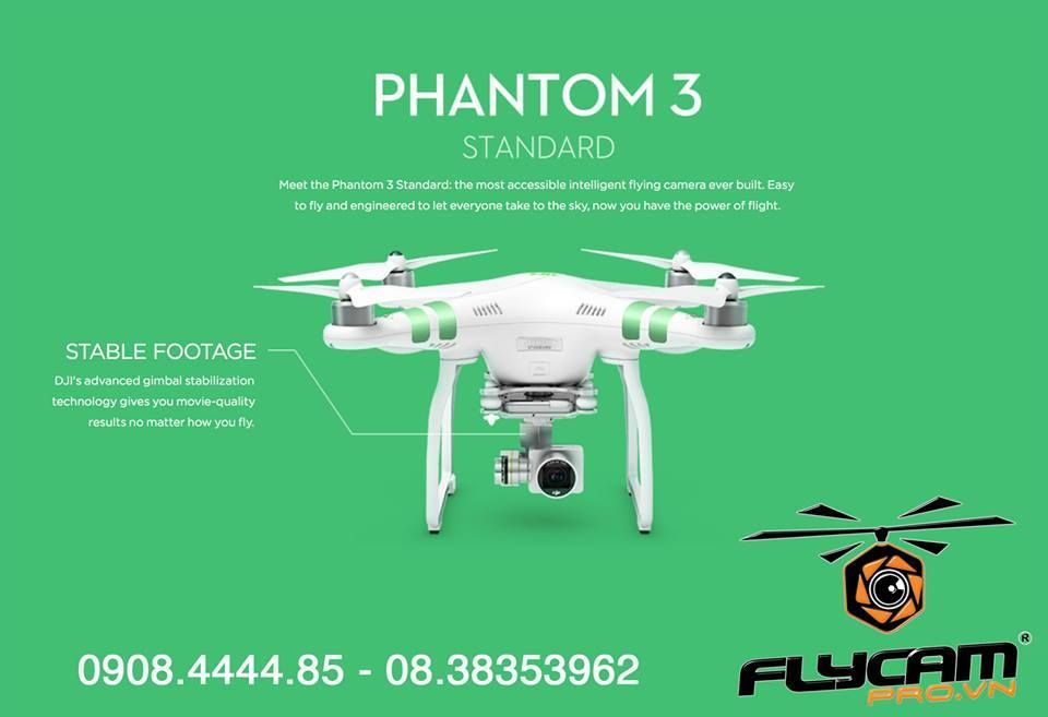 Máy bay quay phim DJI Phantom 3 Standard siêu phẩm giá rẻ mới của DJI - 1