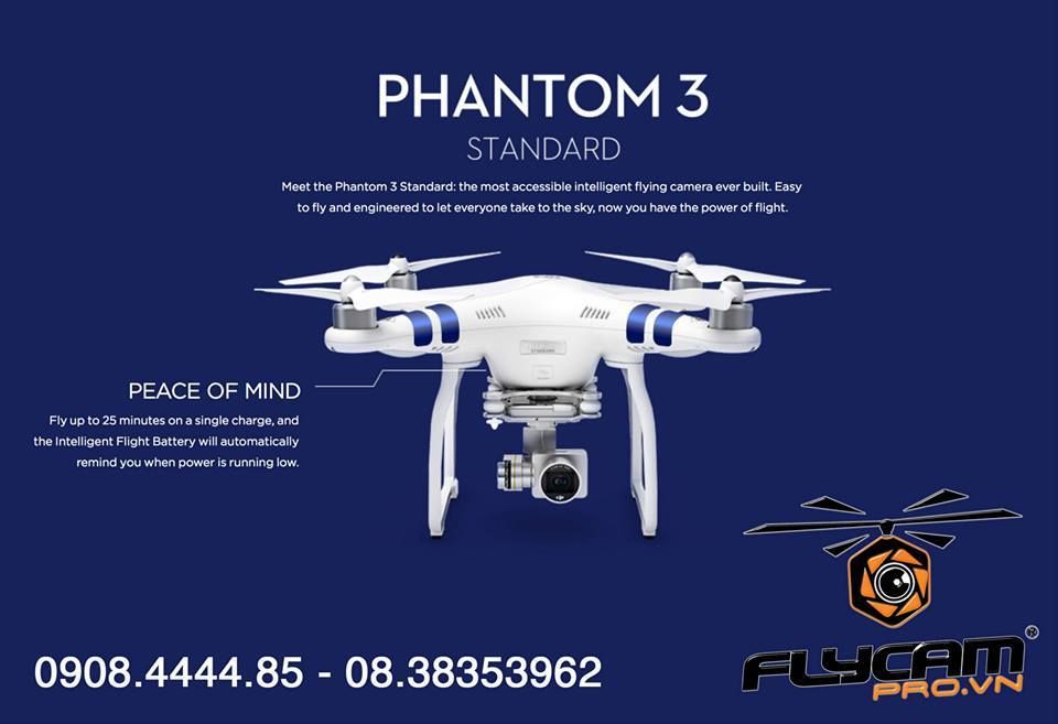 Máy bay quay phim DJI Phantom 3 Standard siêu phẩm giá rẻ mới của DJI - 4