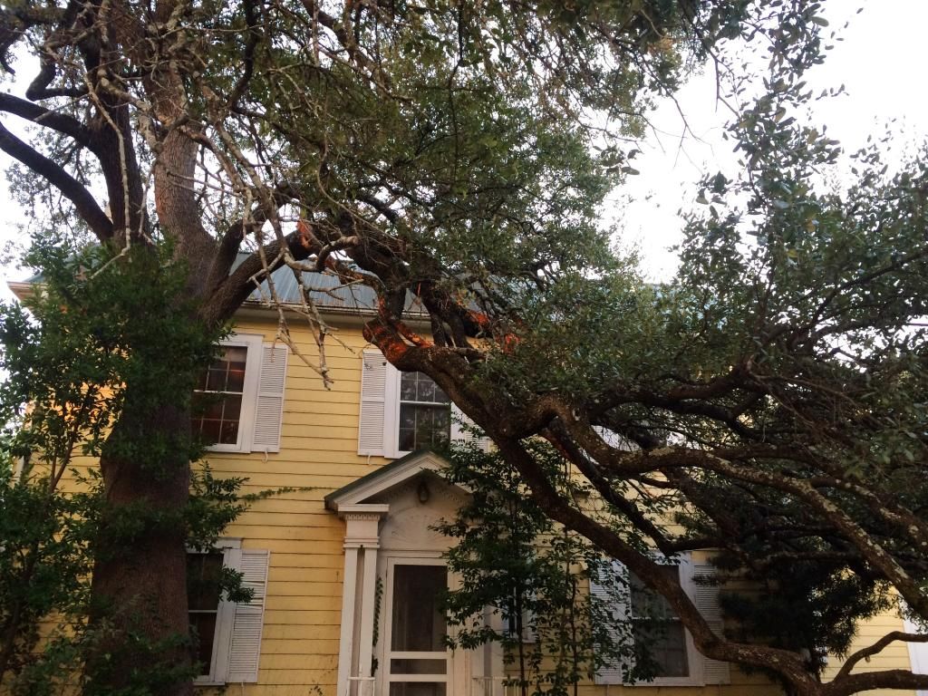 old yellow house