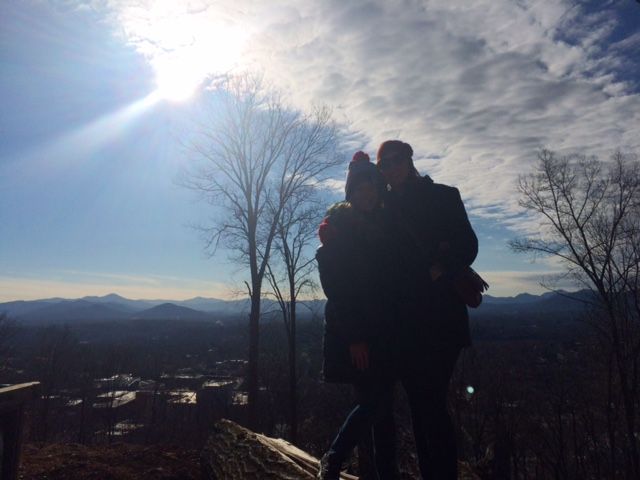 friends in blue ridge mountains