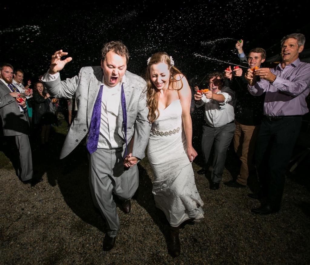 wedding water gun exit