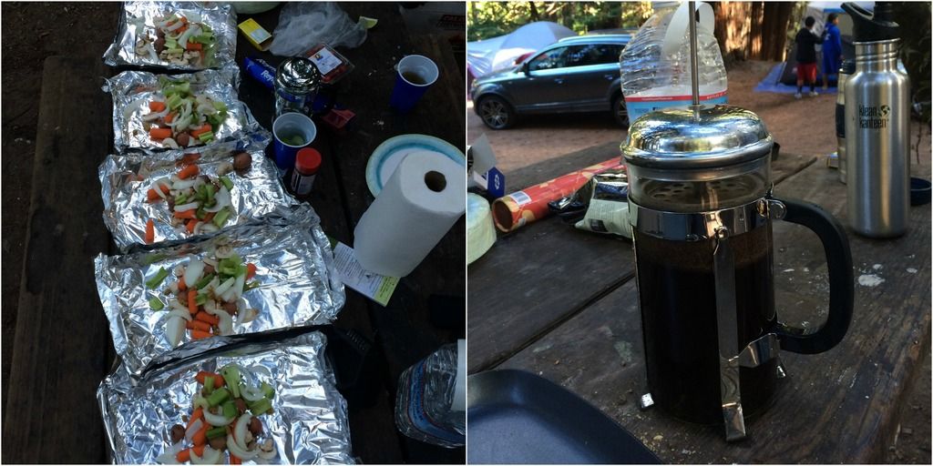 camp food hobos french press
