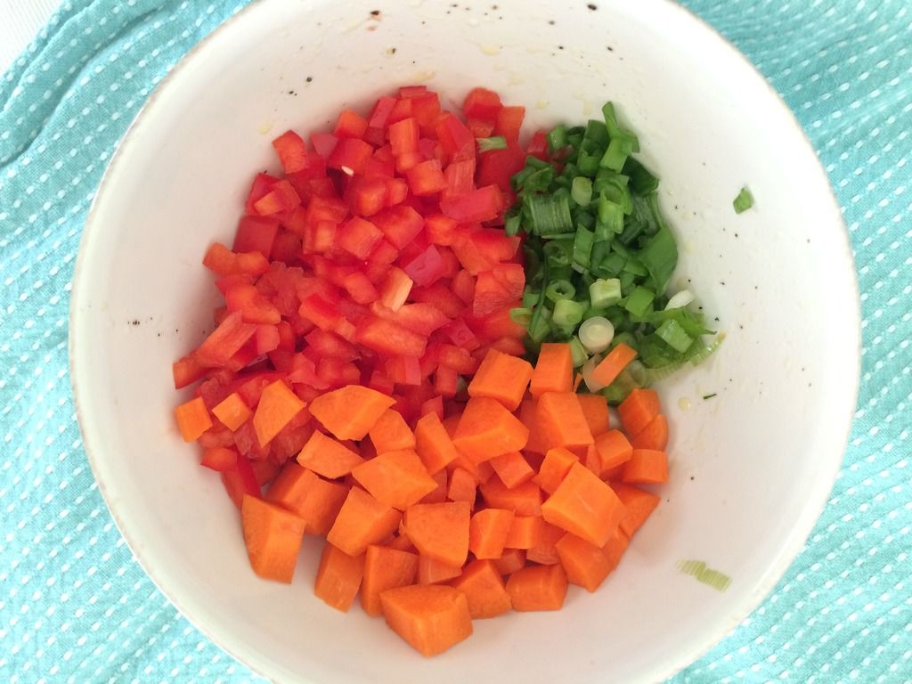 chopped vegetables