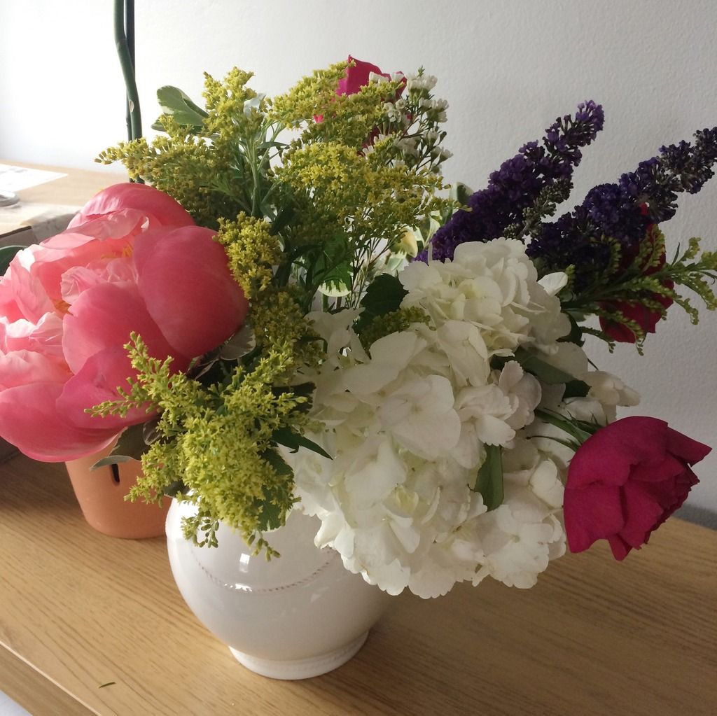 flowers in pitcher