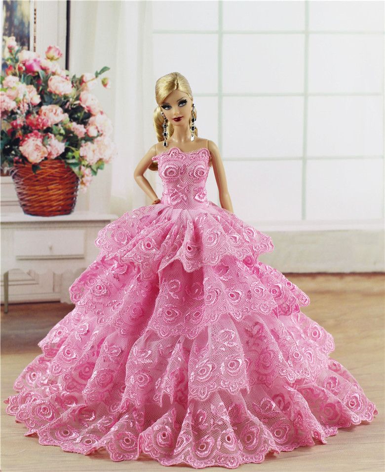 White Fashion Royalty Princess Party Dress//Clothes//Gown For 11.5in.Doll S134W